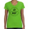Women's V-Neck Fine Jersey Tee Thumbnail